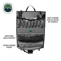 Overland Kitchen Kit - 24 Piece Cooking and Utensil Kit, Hanging Carrying Case Front