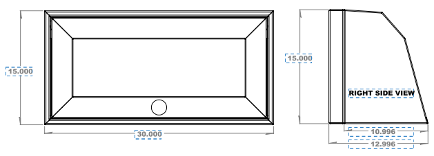 Van Wife Components 30" Upper Cabinet – Angled Powder Coated Aluminum Van Cabinet