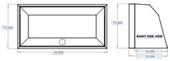 Van Wife Components 30" Upper Cabinet – Angled Powder Coated Aluminum Van Cabinet