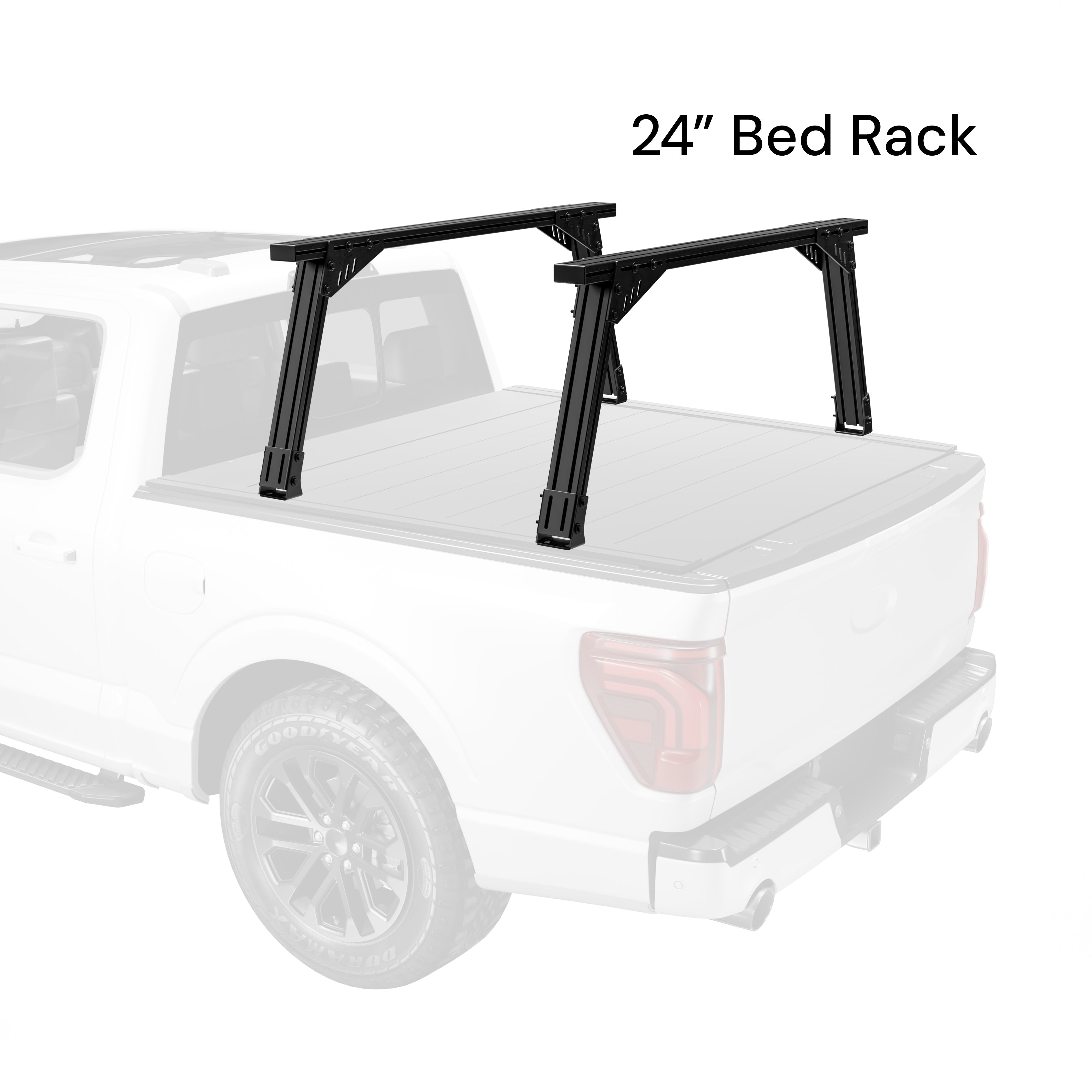 F150, F250, F350 - Bed Rack For Retractable Covers with T-slots