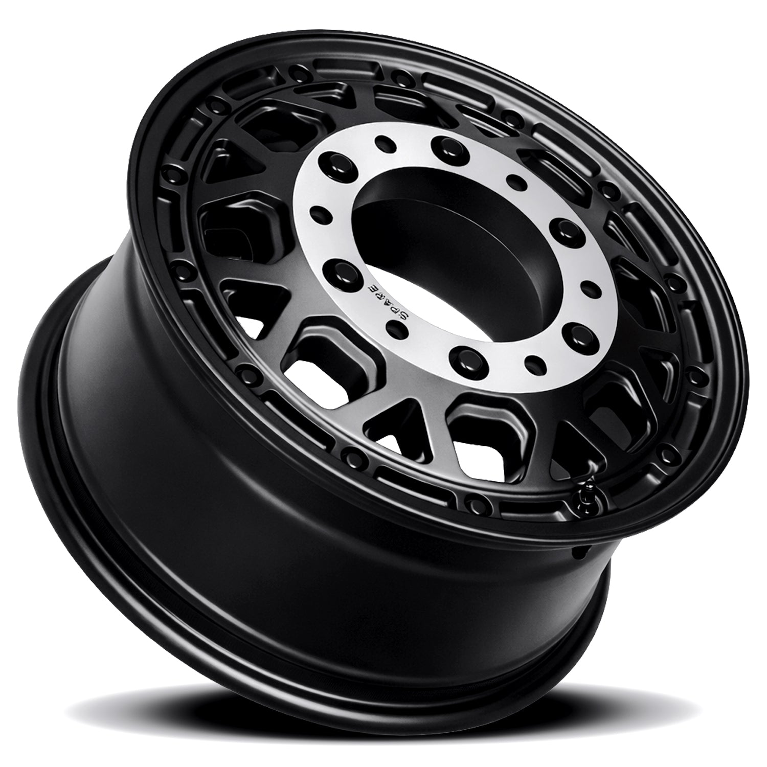 Reika R45V Marauder Super Single wheel in Satin Black – lay-down view
