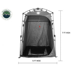 OVS Portable Privacy Room with Shower, Retractable Floor and Amenity Pouches and More – Quick Set Up Open Front