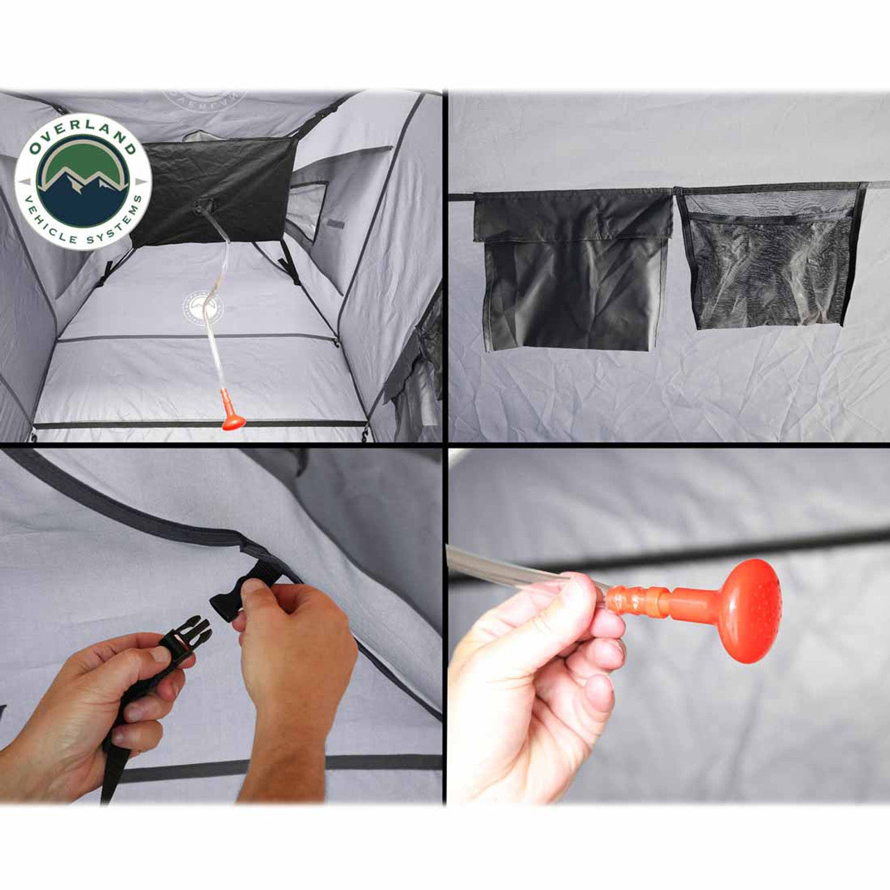 OVS Portable Privacy Room with Shower, Retractable Floor and Amenity Pouches and More – Quick Set Up shower