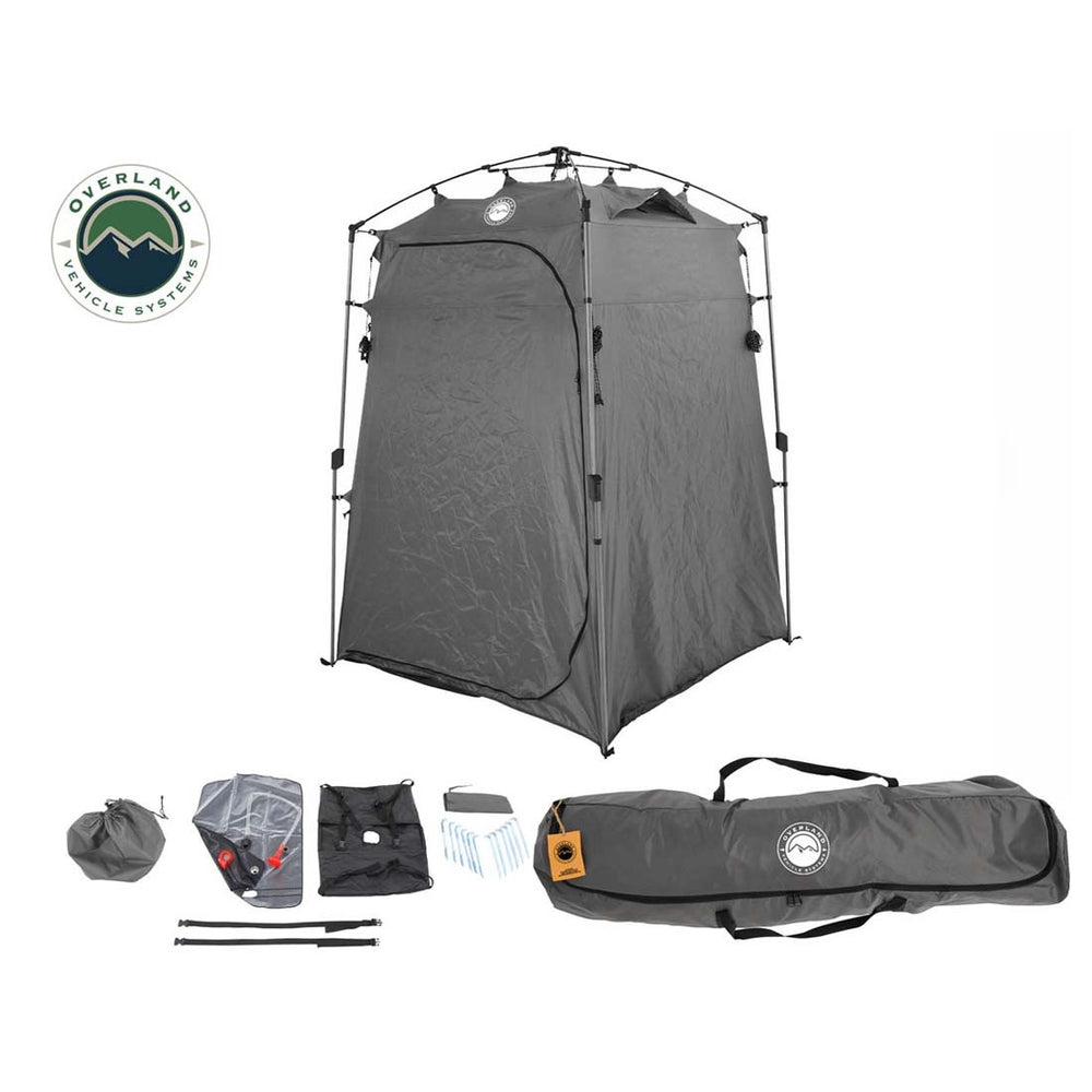 OVS Portable Privacy Room with Shower, Retractable Floor and Amenity Pouches and More – Quick Set Up all parts