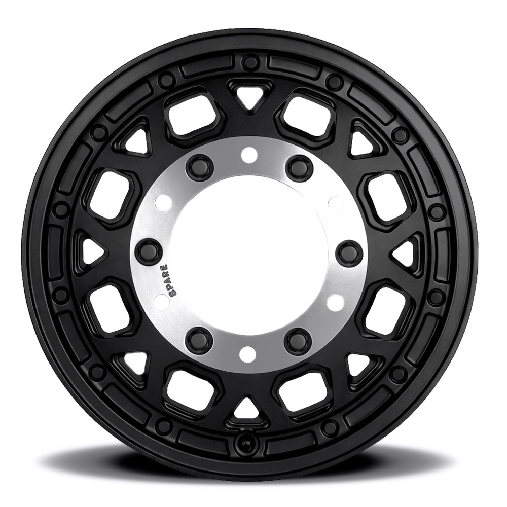 Reika R45V Marauder Super Single wheel in Satin Black – face view