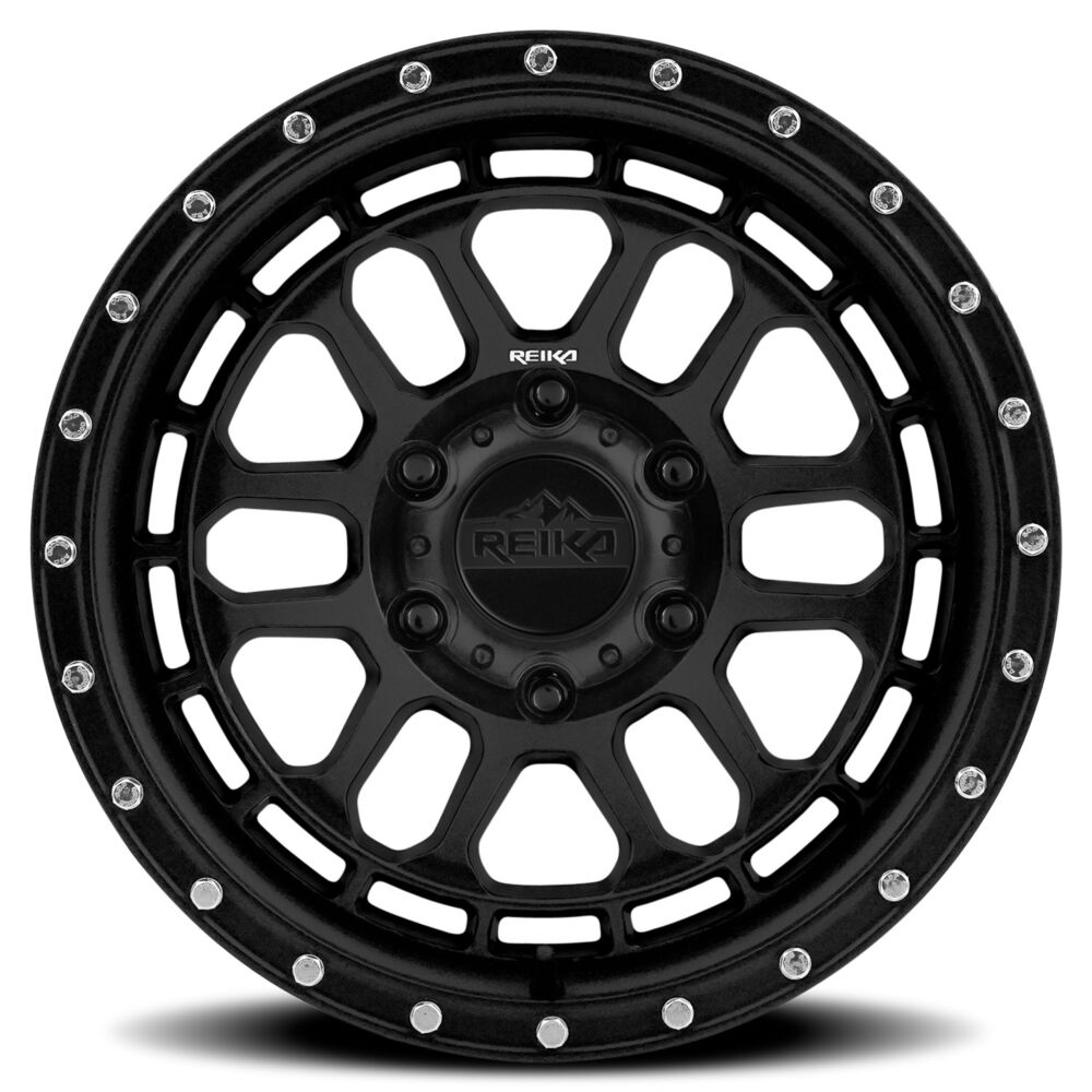 Reika R35 Rambler wheel in Satin Black – face view