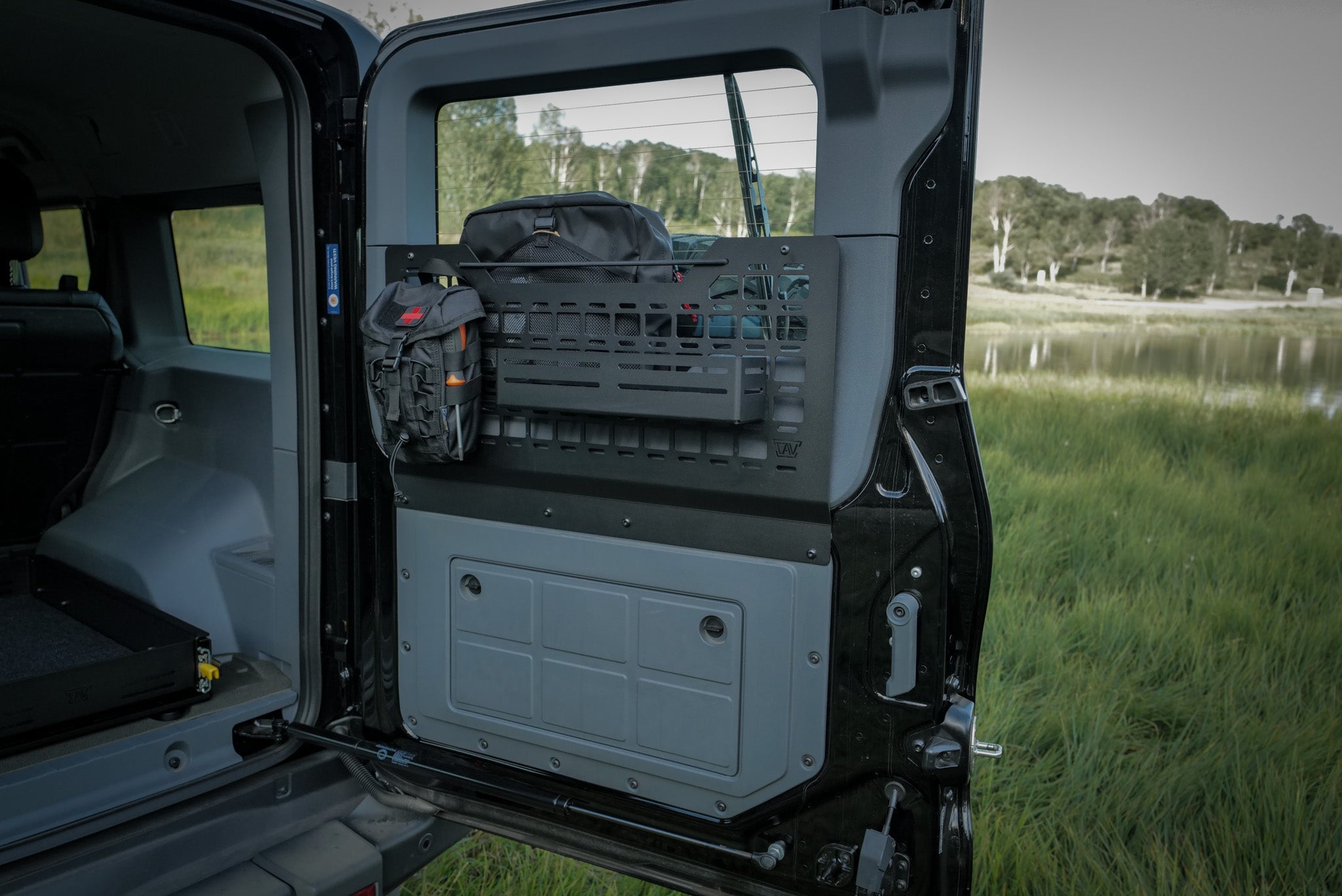 INEOS Grenadier Rear Door MOLLE Panel + Storage Cubby | Passenger Side