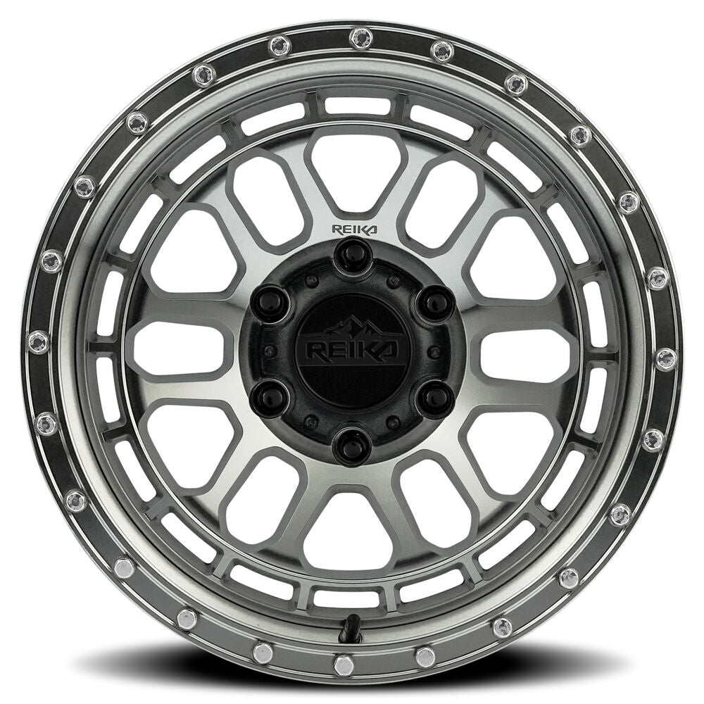 Reika R35 Rambler wheel in Machined Clear – face view