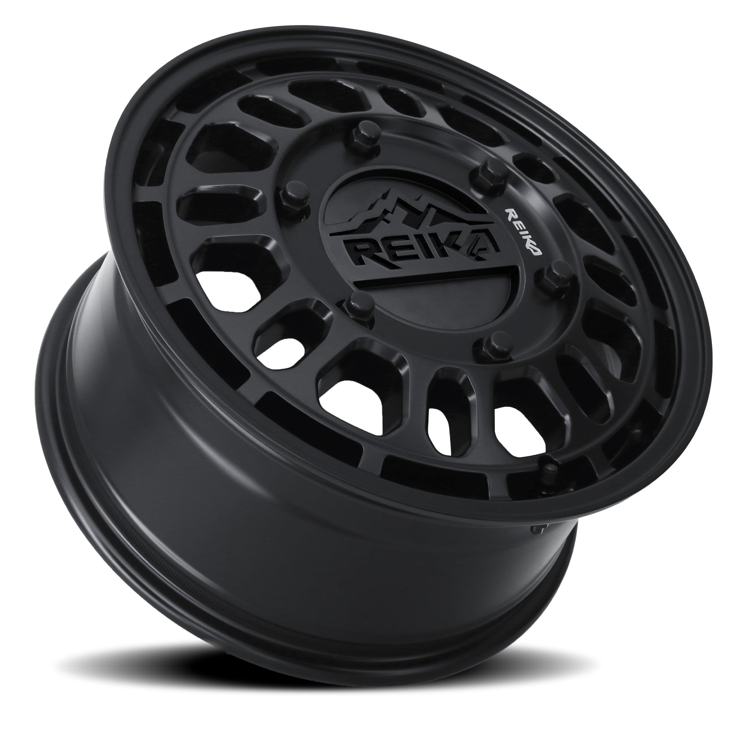 Reika R35V Rambler Super Single wheel in Satin Black – lay-down view