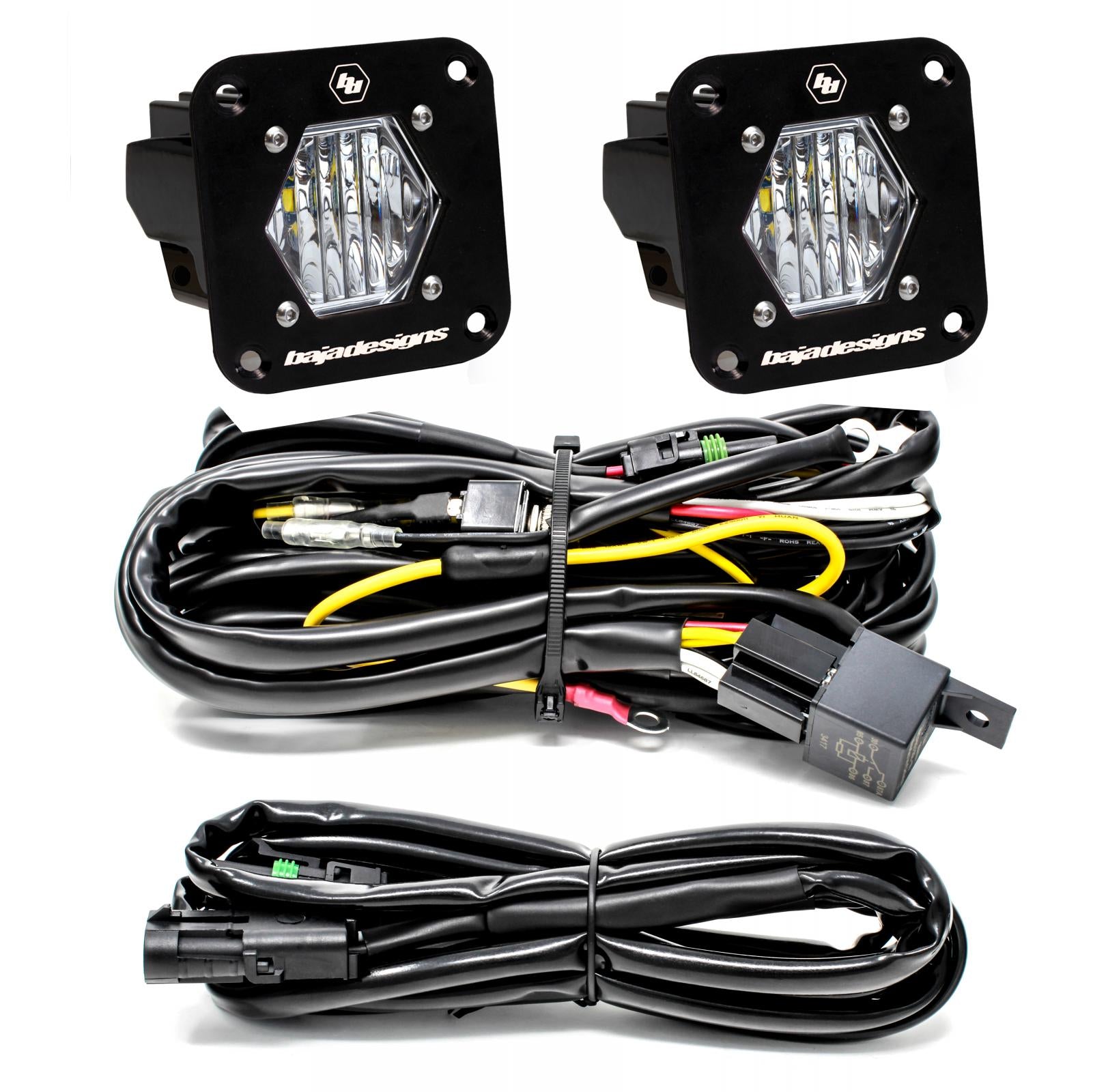 LED Light Pods S1 Pair LED Flush Mount Backup Kit