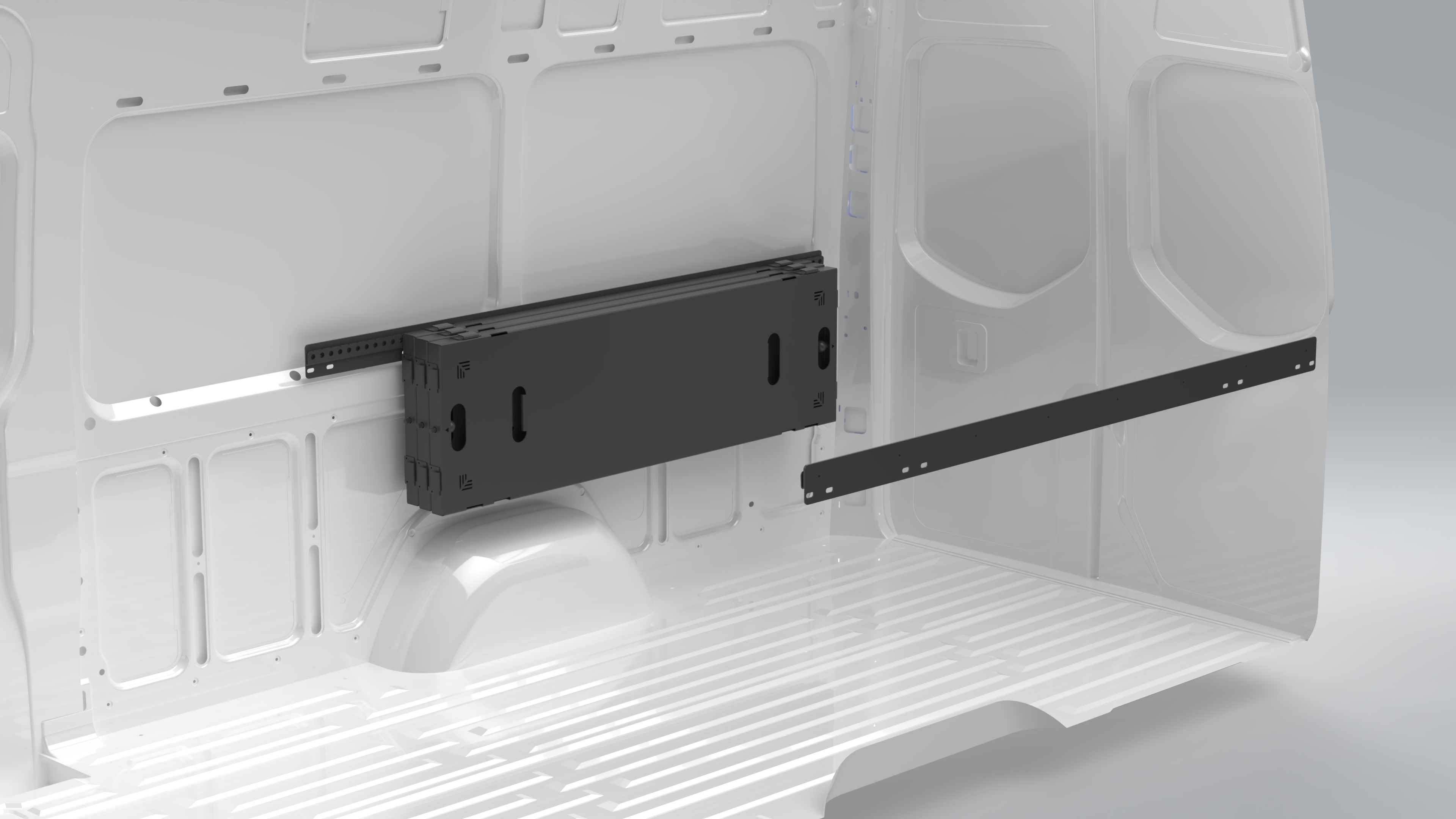 Van Wife Components 3 Panel Platform Bed System – Adjustable Van Bed Platform