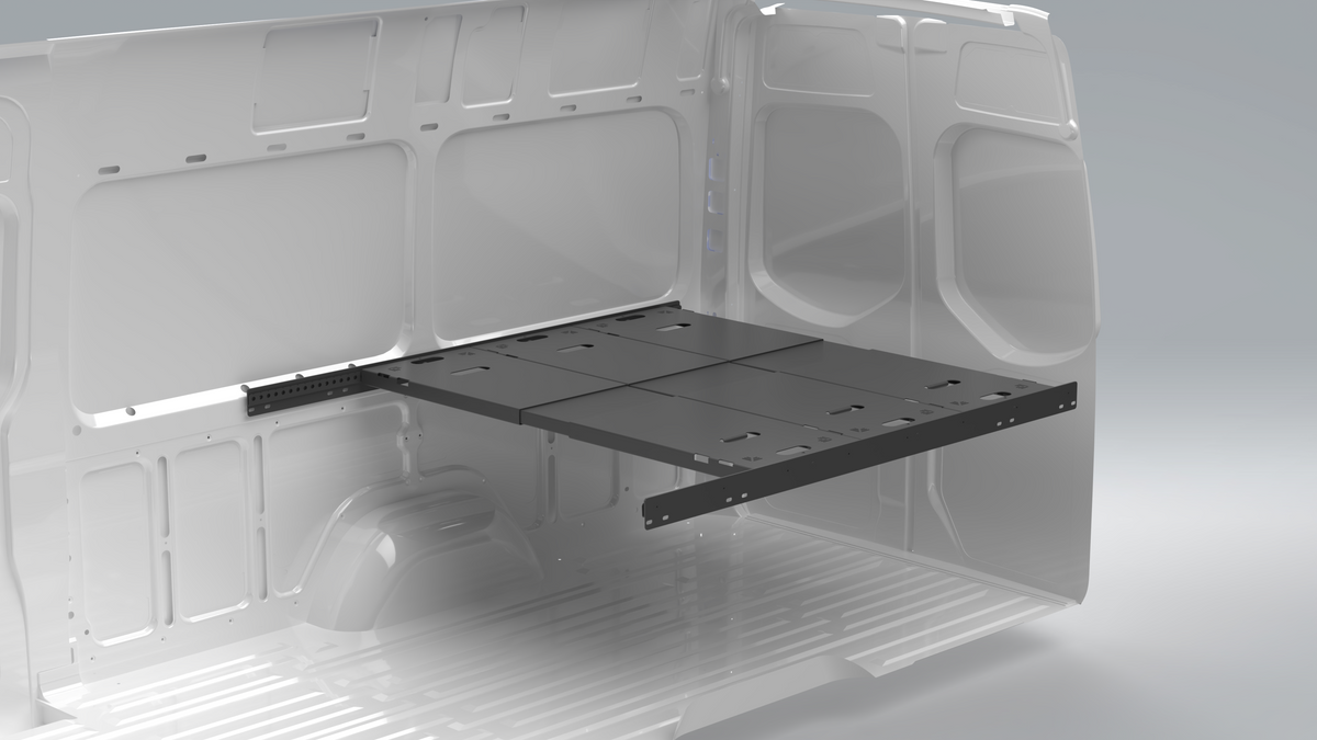 Van Wife Components 3 Panel Platform Bed System – Adjustable Van Bed Platform