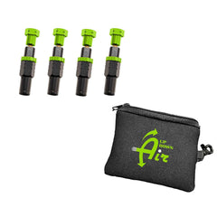 4 Piece Adjustable Tire Deflator Kit & Storage Bag - (PSI 10-30 lbs.)