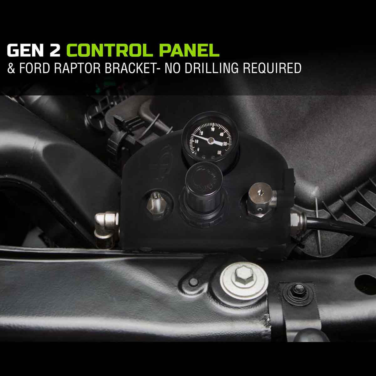 4 Tire Inflation System - Ford Raptor Engine Bay