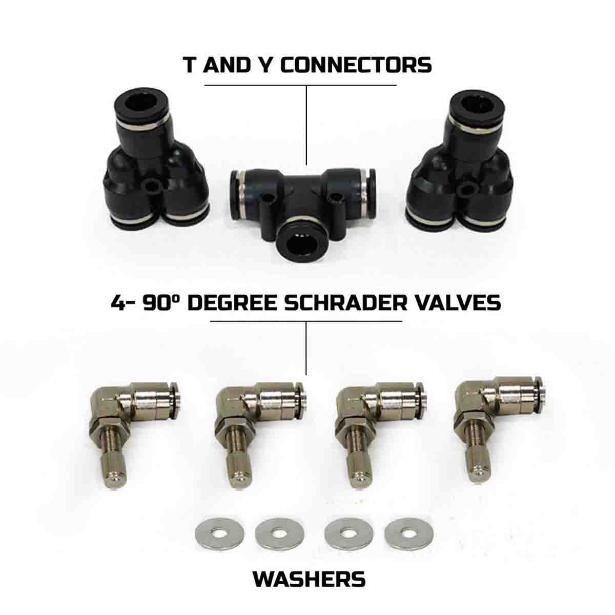4 Tire Inflation System - Jeep Wrangler JK & JKU Engine Bay Mount Driver Side Rear
