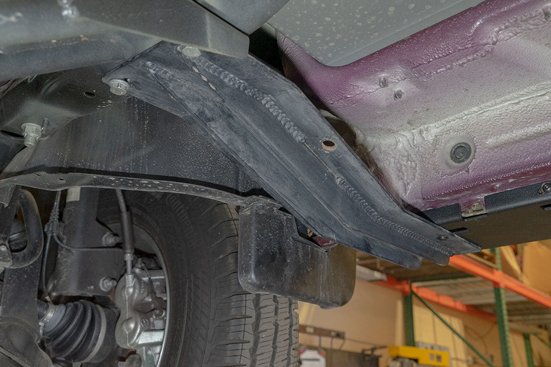 Van Compass Rocker Guards for Mercedes Sprinter AWD (2023–Up, 170" Wheelbase) – Heavy-Duty Side Protection & Step