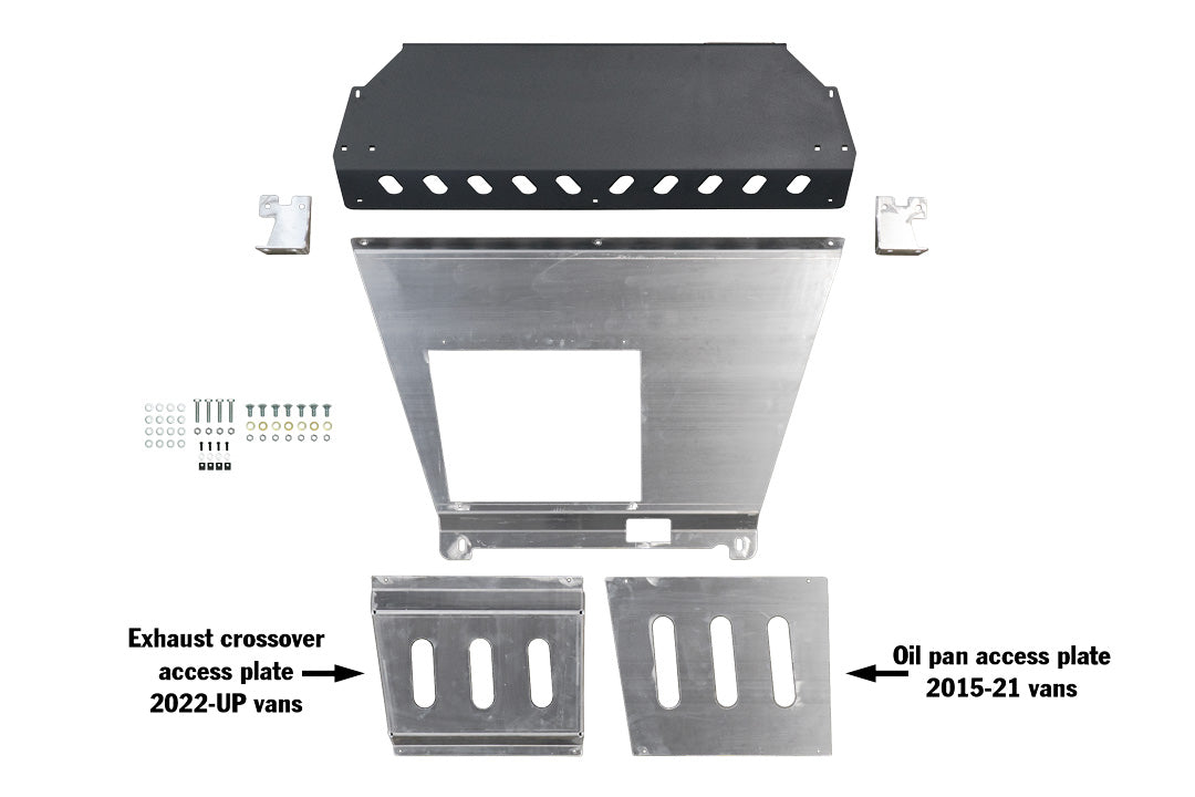 Van Compass Front Skid Plate for 2015–Present Ram ProMaster | Heavy-Duty Aluminum Underbody Protection