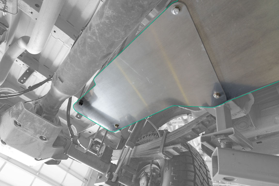Van Compass Fuel Tank Skid Plate for Mercedes Sprinter 4x4 & AWD (2019-Up) – OEM & S&B Extended Range Compatible