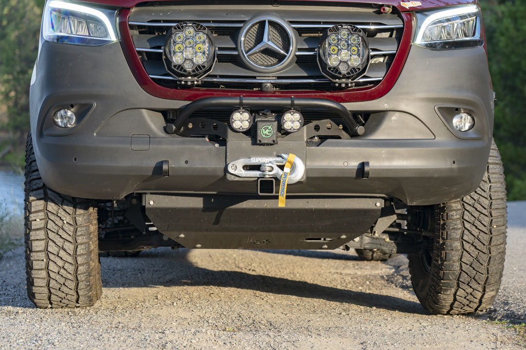 Van Compass Front Winch Mount with Bull Bar for Mercedes Sprinter (2019-Up)