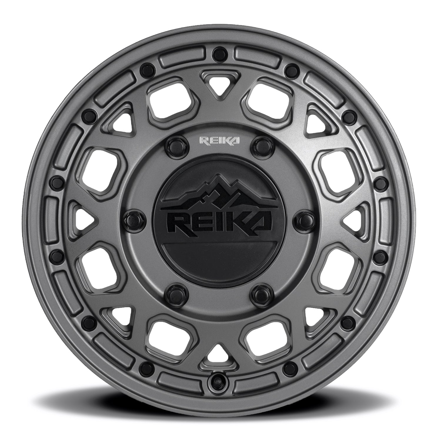 Reika R45V Marauder Super Single wheel in Satin Gunmetal – face view