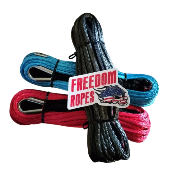3/8"x100' Freedom Winchline with Soft Shackle and Recovery Ring