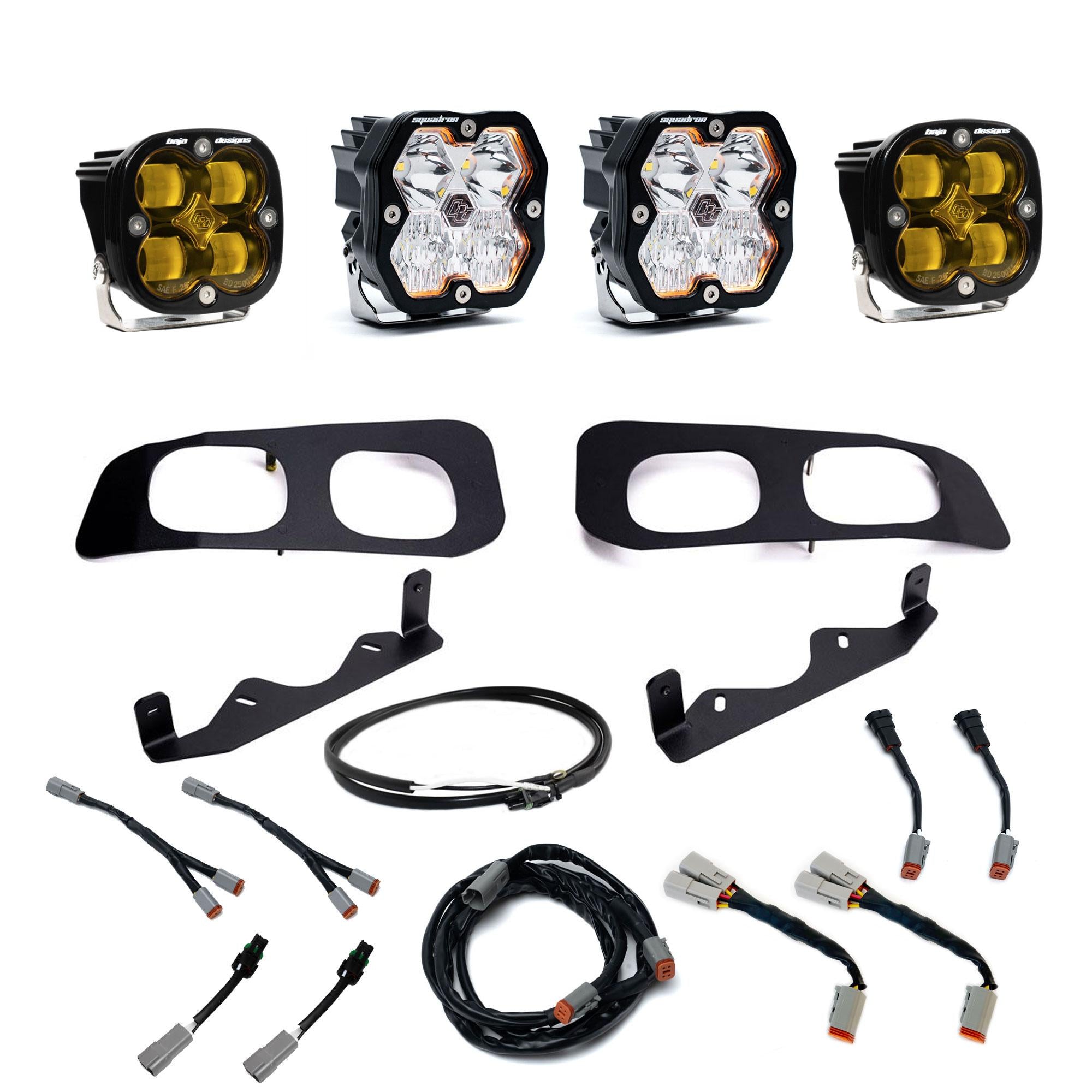 Squadron 2.0 Sport/Squadron Sae Dual Fog Pocket Light Kit Ford 2023-26 F-250/350 Super Duty
