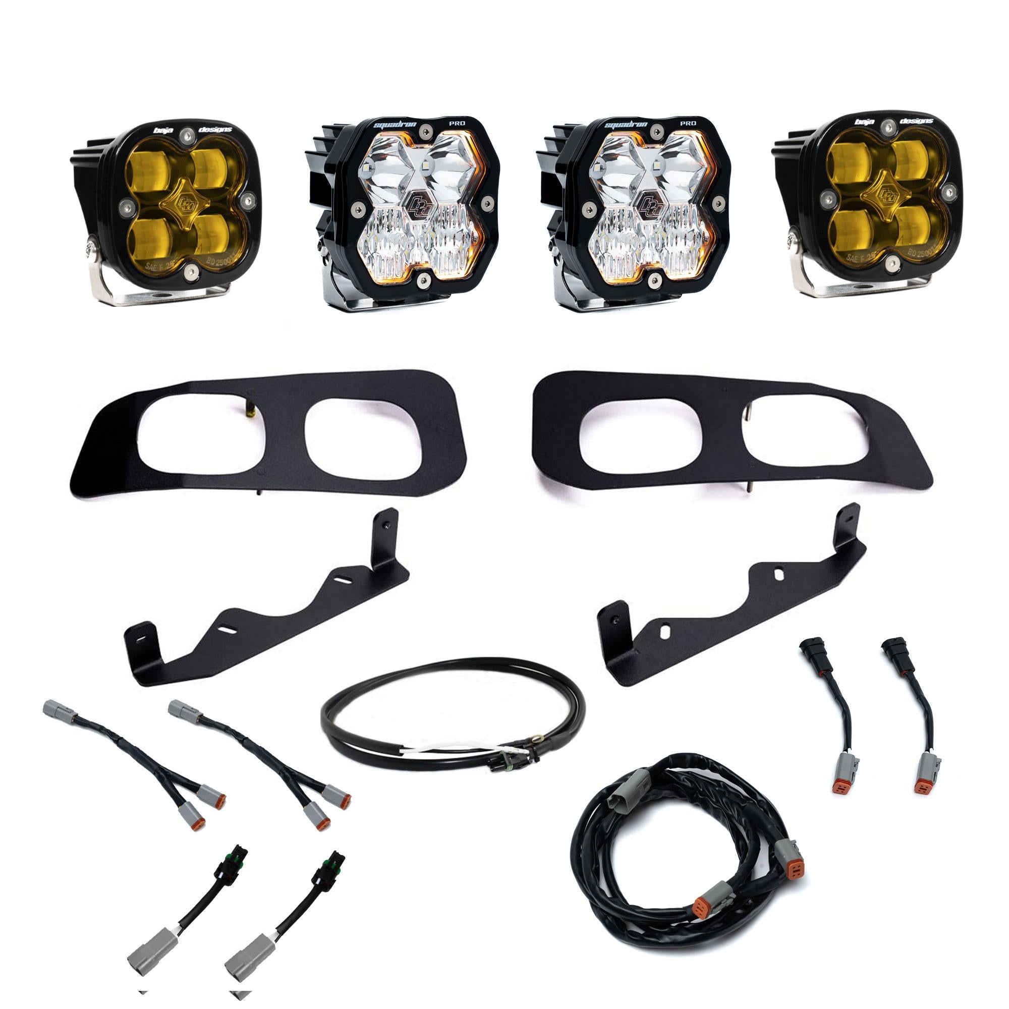 Squadron 2.0 Pro/Squadron Sae Dual Fog Pocket Light Kit Ford 2023-26 F-250/350 Super Duty