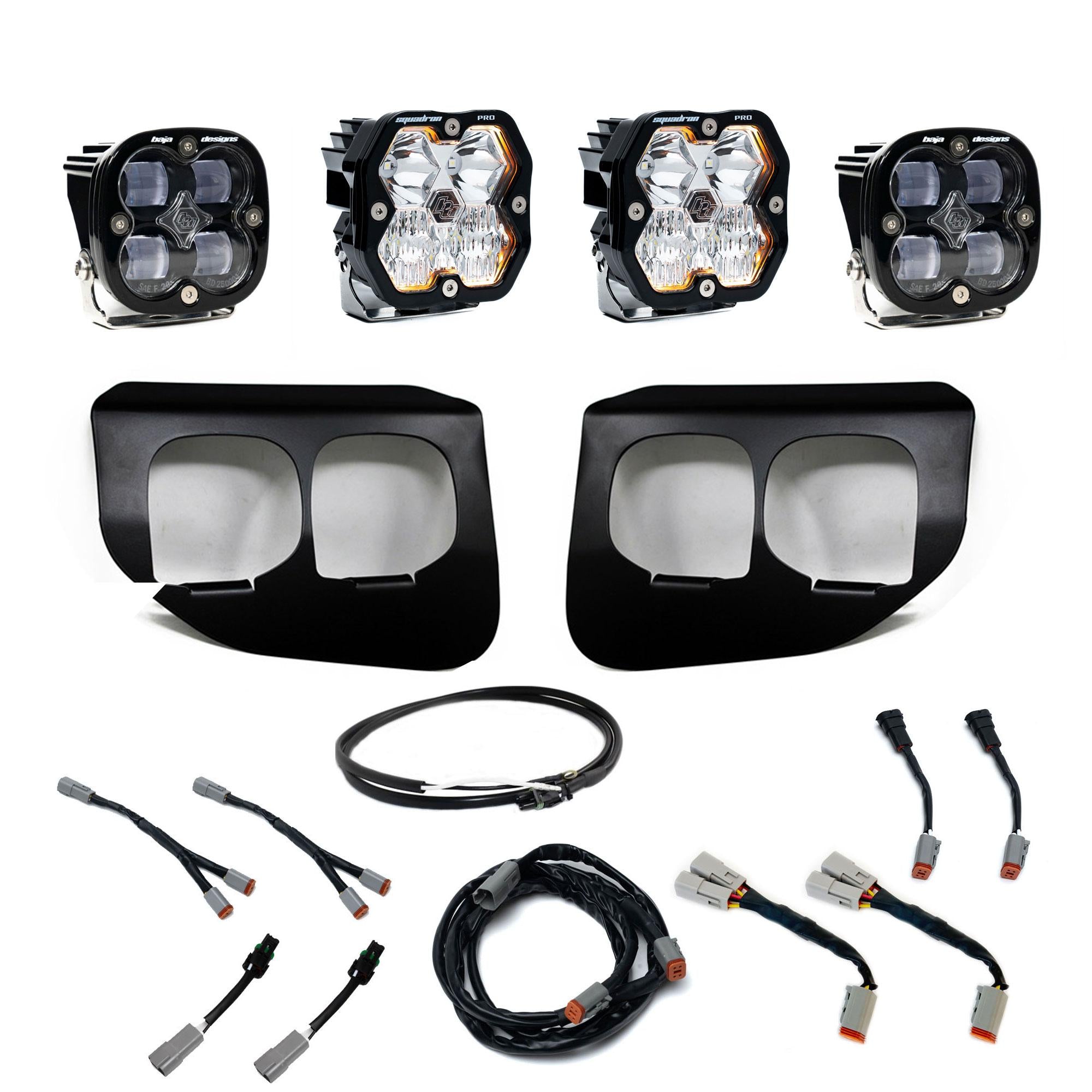 Squadron 2.0 Pro/Squadron Sae Dual Fog Pocket Light Kit Ford 2020-22 F-250/350 Super Duty Clear