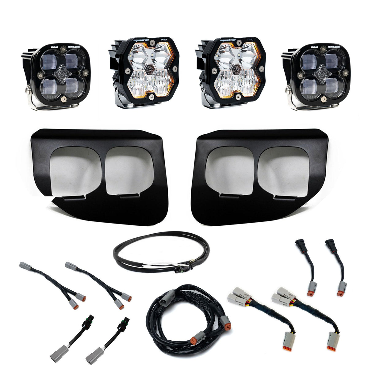 Squadron 2.0 Pro/Squadron Sae Dual Fog Pocket Light Kit Ford 2020-22 F-250/350 Super Duty Clear