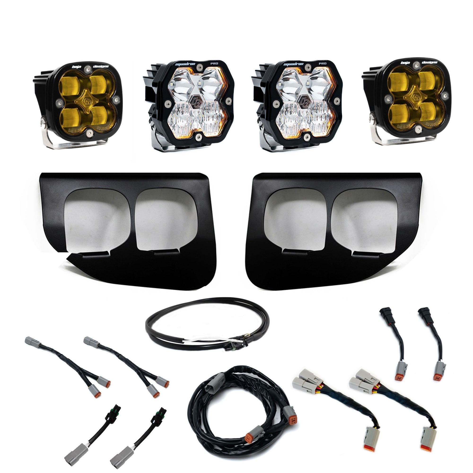 Squadron 2.0 Pro/Squadron Sae Dual Fog Pocket Light Kit Ford 2020-22 F-250/350 Super Duty Baja Amber