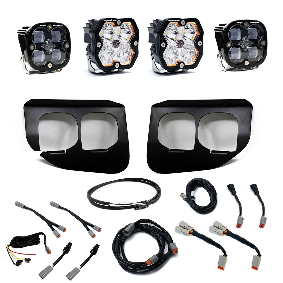 Squadron 2.0 Sport/Squadron Sae Dual Fog Pocket Light Kit Ford 2020-22 F-250/350 Super Duty Clear