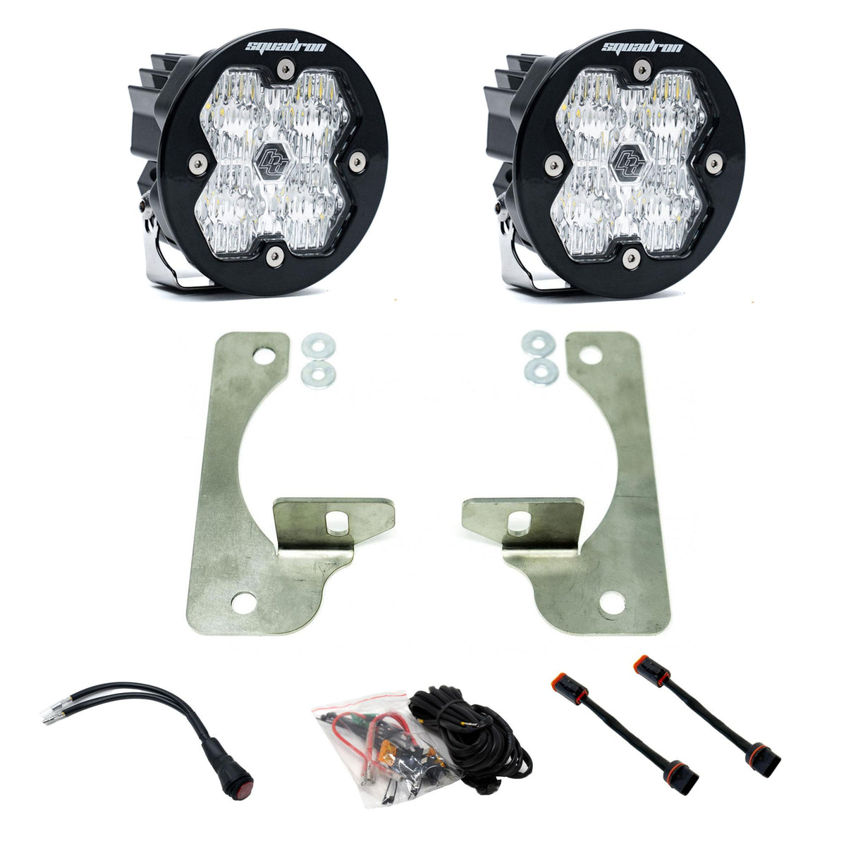 Squadron-R 2.0 Sport Fog Pocket Light Kit Jeep 2018-26 Wrangler JL 2020-26 Gladiator JT w/ Oe Rubicon Bumper