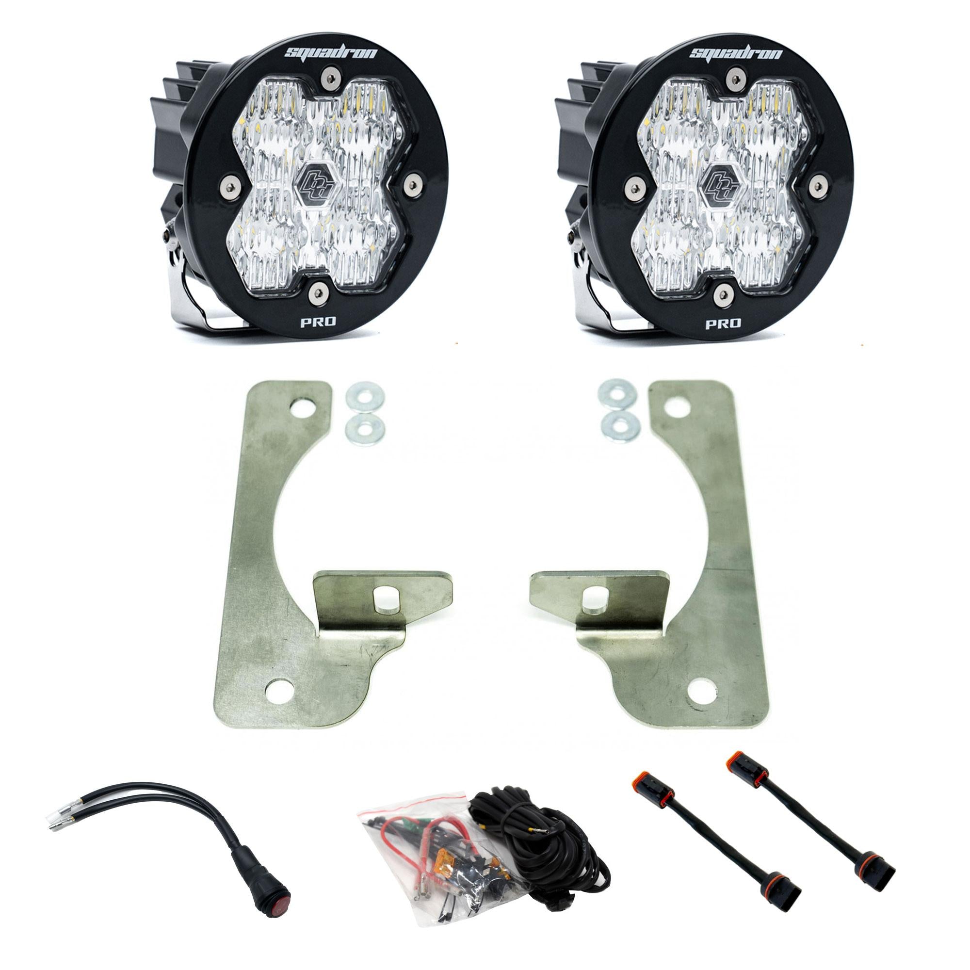 Squadron-R 2.0 Pro Fog Pocket Light Kit Jeep 2018-26 Wrangler JL 2020-26 Gladiator JT w/ Oe Rubicon Bumper