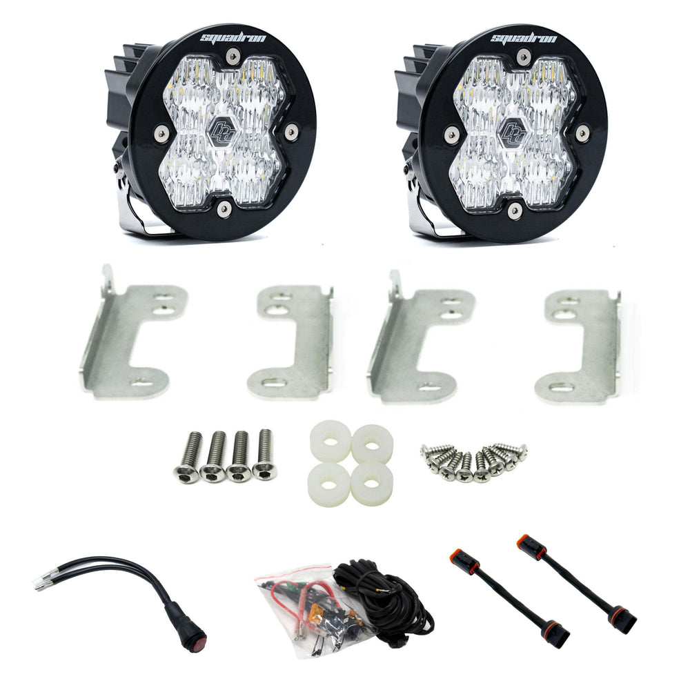 Squadron-R 2.0 Sport Fog Pocket Light Kit Jeep 2018-26 Wrangler JL 2020-26 Gladiator JT w/ Oe Sahara Bumper