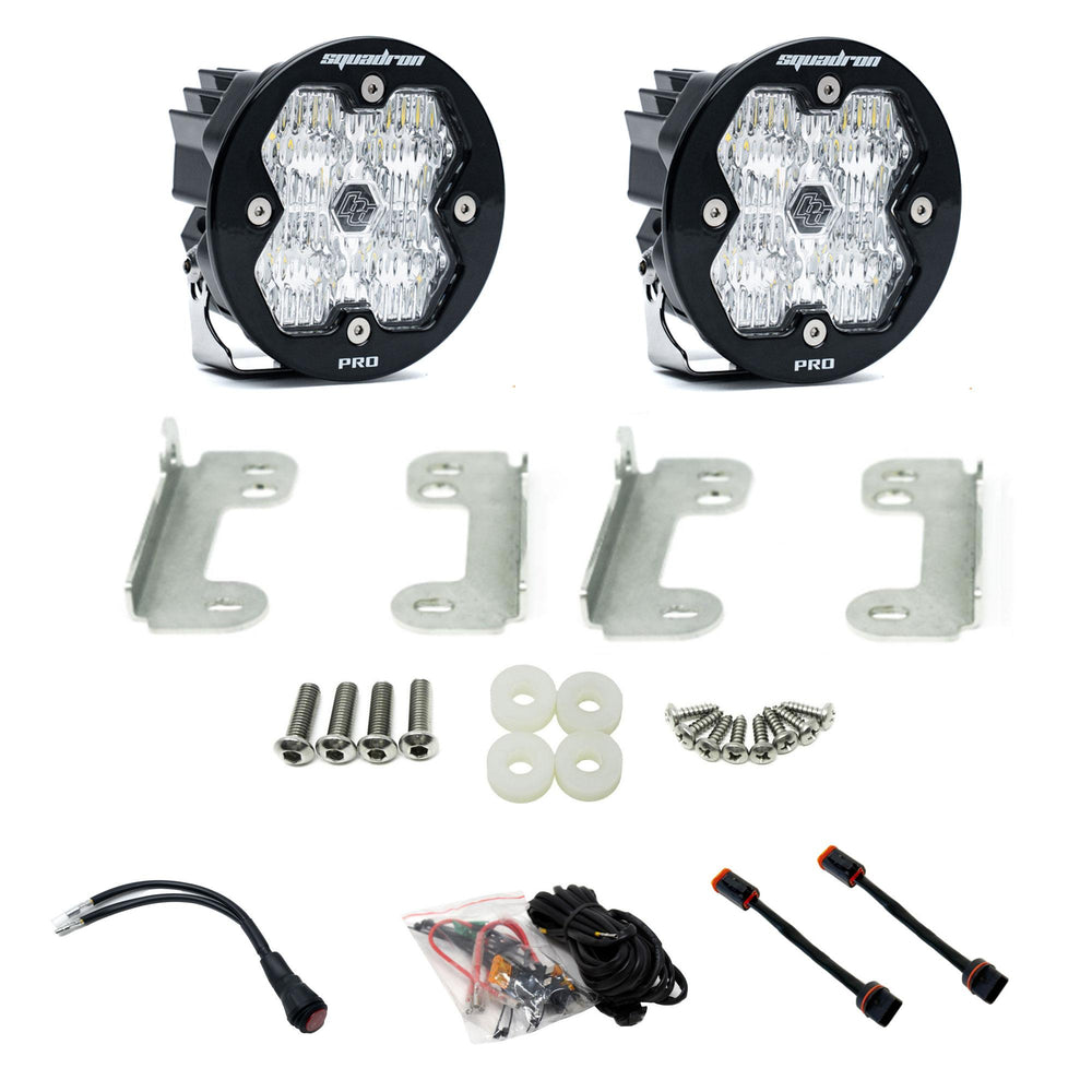 Squadron-R 2.0 Pro Fog Pocket Light Kit Jeep 2018-26 Wrangler JL 2020-26 Gladiator JT w/ Oe Sahara Bumper