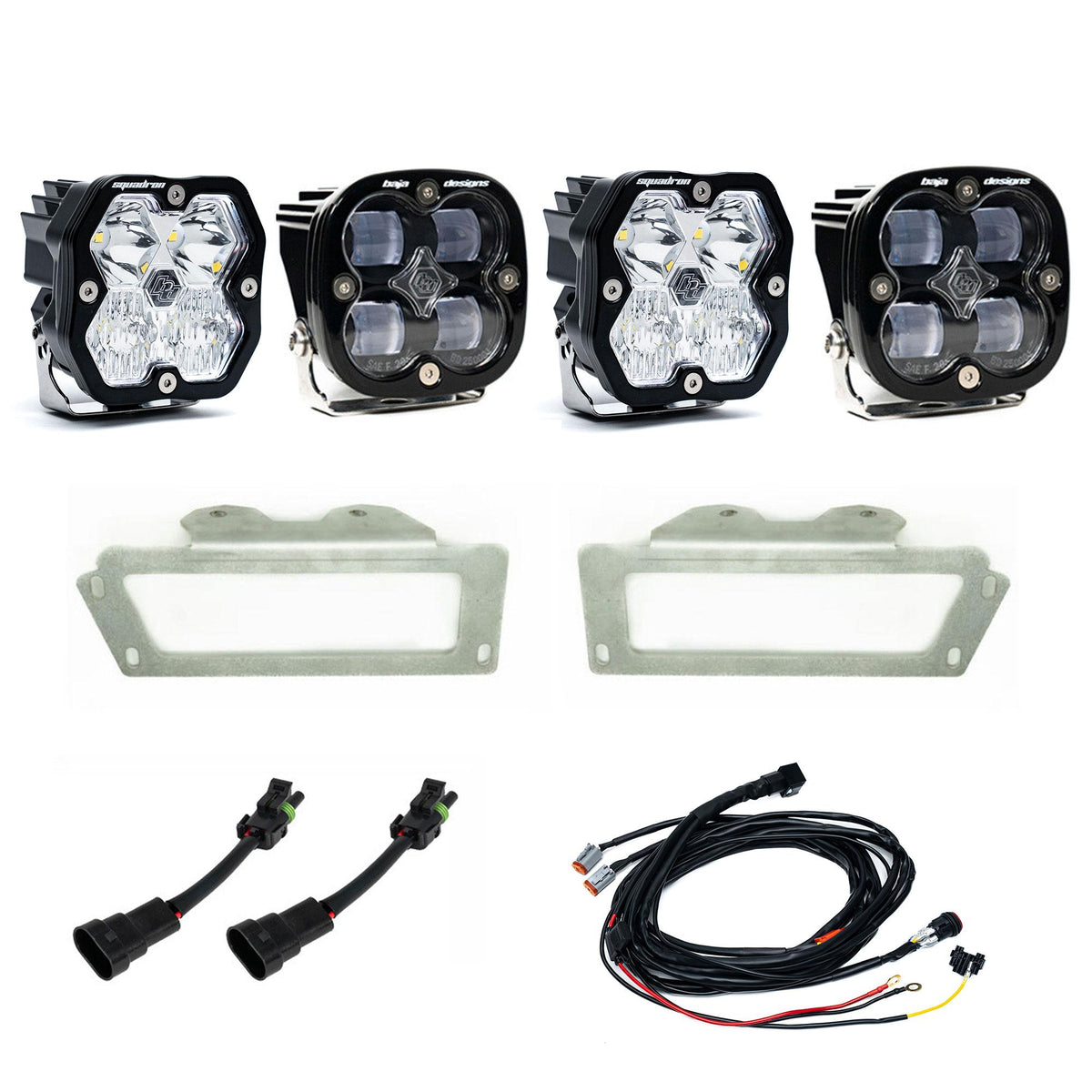 Squadron 2.0 Sport/Squadron Sae Dual Fog Pocket Light Kit Ram 2009-12 1500 2010-18 2500/3500