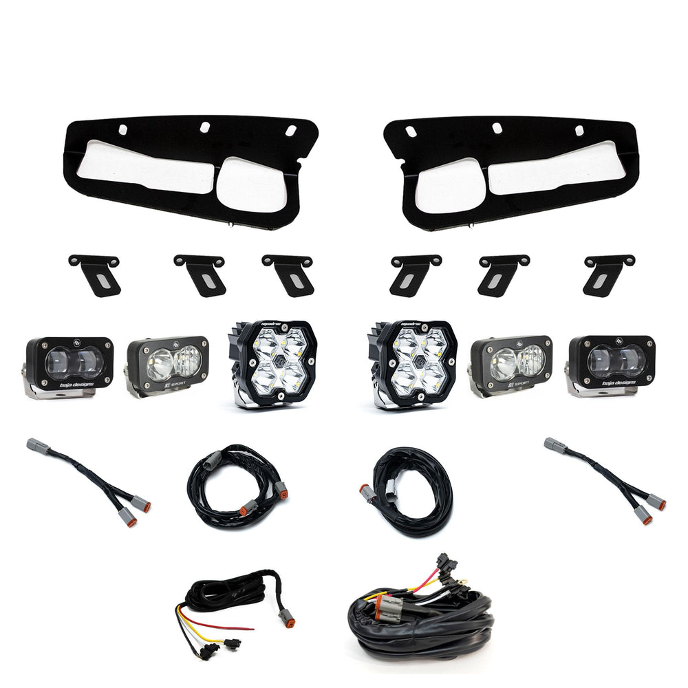 Squadron 2.0 Sport/S2 Sport/S2 Sae Sportman Fog Pocket Light Kit Ford 2021-27 Bronco 2022-24 Bronco Raptor w/ Steel Bumper Clear