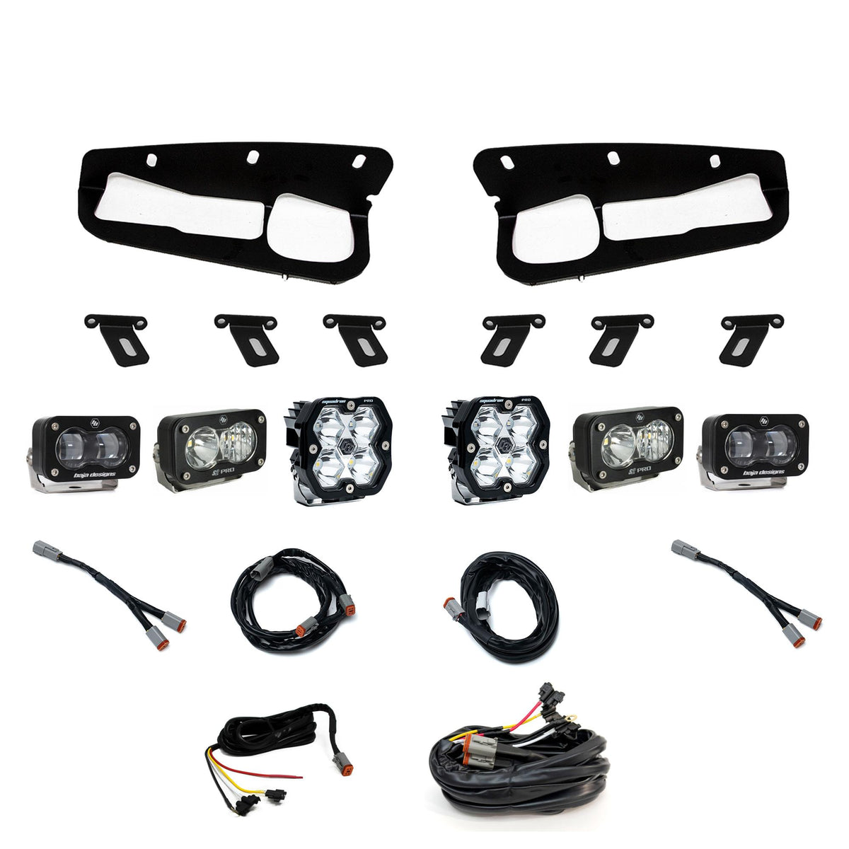 Squadron 2.0 Pro/S2 Pro/S2 Sae Pro Fog Pocket Light Kit Ford 2021-27 Bronco 2022-24 Bronco Raptor w/ Steel Bumper Clear