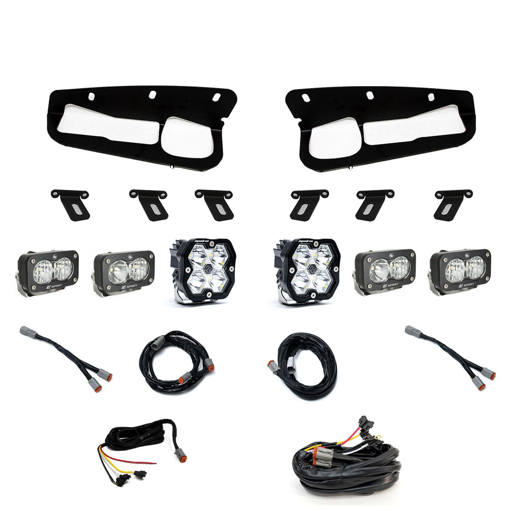 Squadron 2.0 Sport/Dual S2 Sport Sportmen Fog Pocket Light Kit Ford 2021-27 Bronco 2022-24 Bronco Raptor w/ Steel Bumper