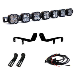 7XL Pro Linkable Bumper LED Light Bar Kit for Ford F-250/350 Super Duty 2017-2019 (Light Pattern Multi-Pattern Clear Upfitter Wiring)