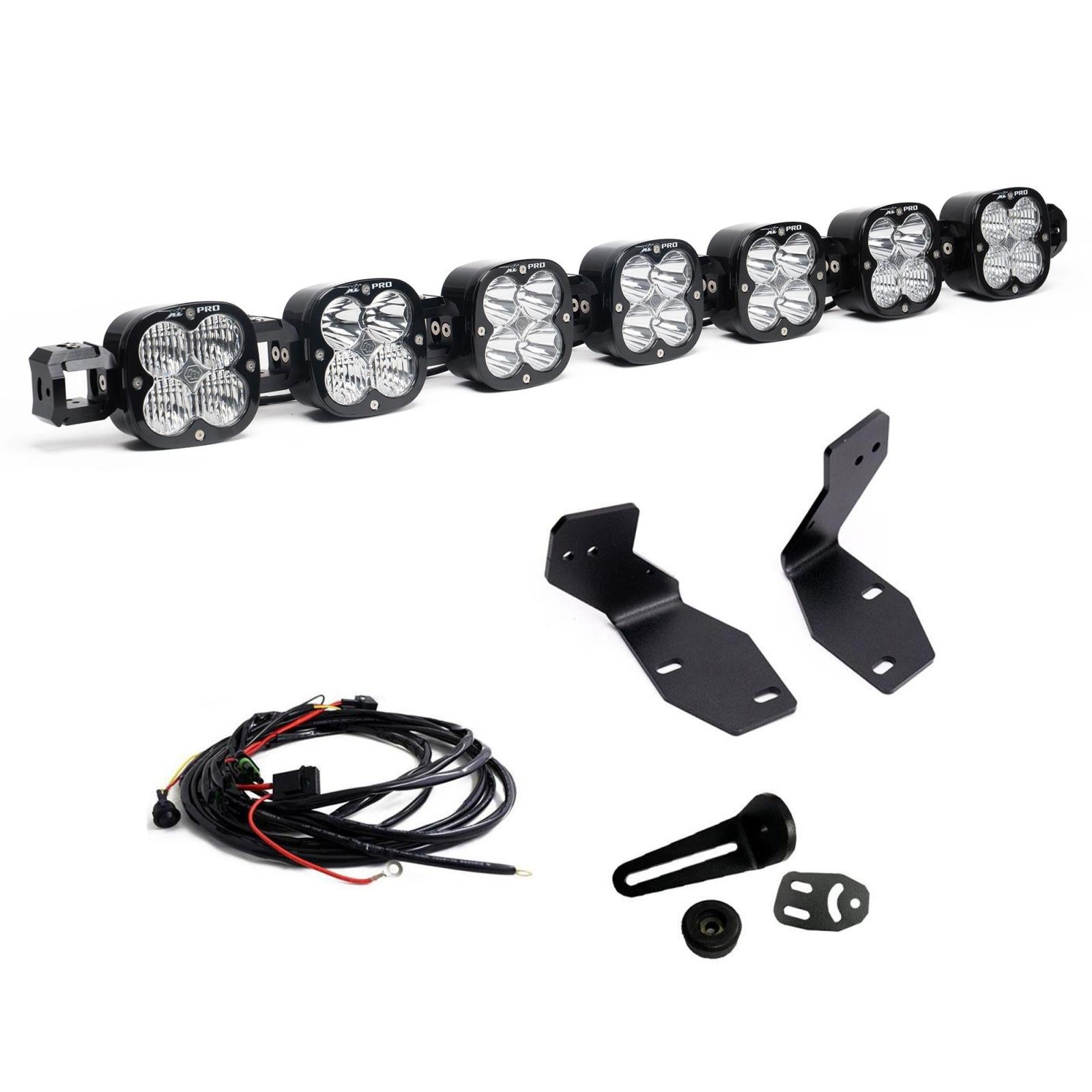 7XL Pro Linkable Bumper Light Kit 2023-26 Ford F-250/350 Super Duty (Light Pattern Multi-Pattern Color Clear Wiring Type: Toggle