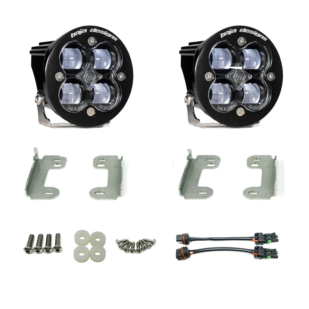 Jeep JK Fog Light Squadron-R SAE LED 07-18 Wrangler JK Fog Pocket Kit