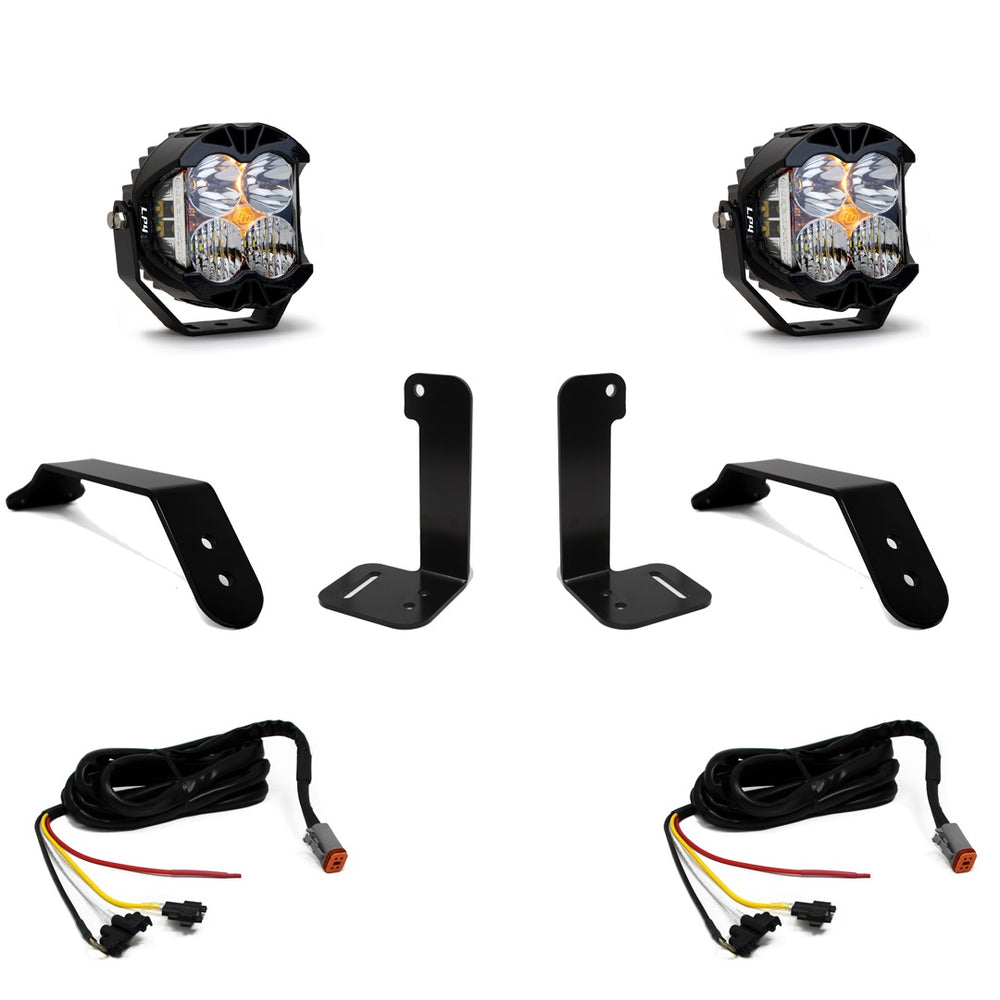 Jeep JL/JT Dual LP4 Auxiliary Light Kit w/Upfitter