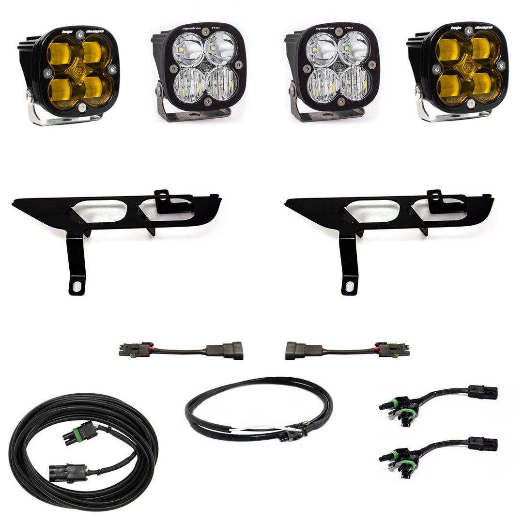 F-150 Fog Pocket Kit SAE Amber/Sport DC 21-On Ford F-150