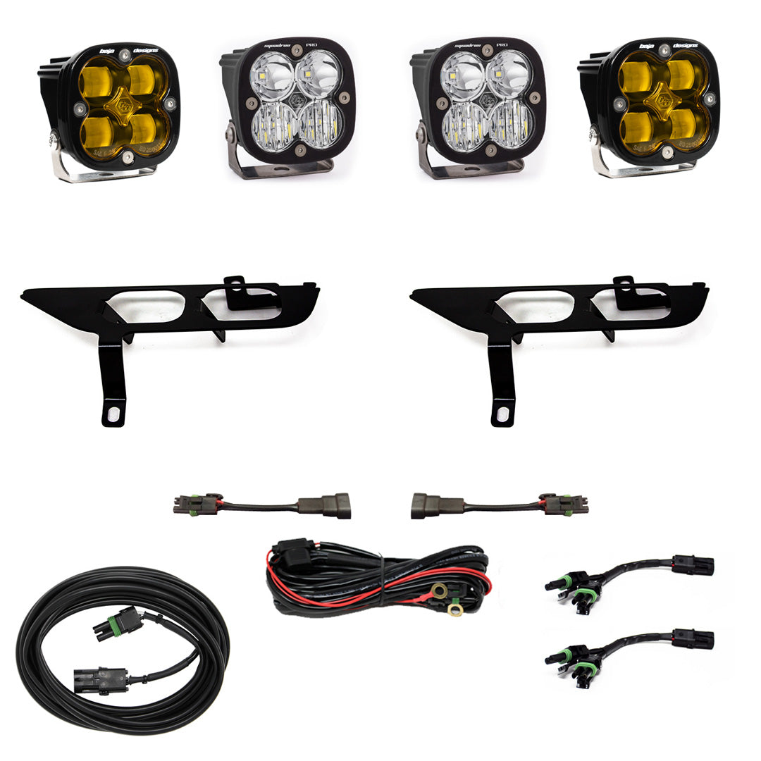 F-150 Fog Pocket Kit SAE Amber/Pro DC
