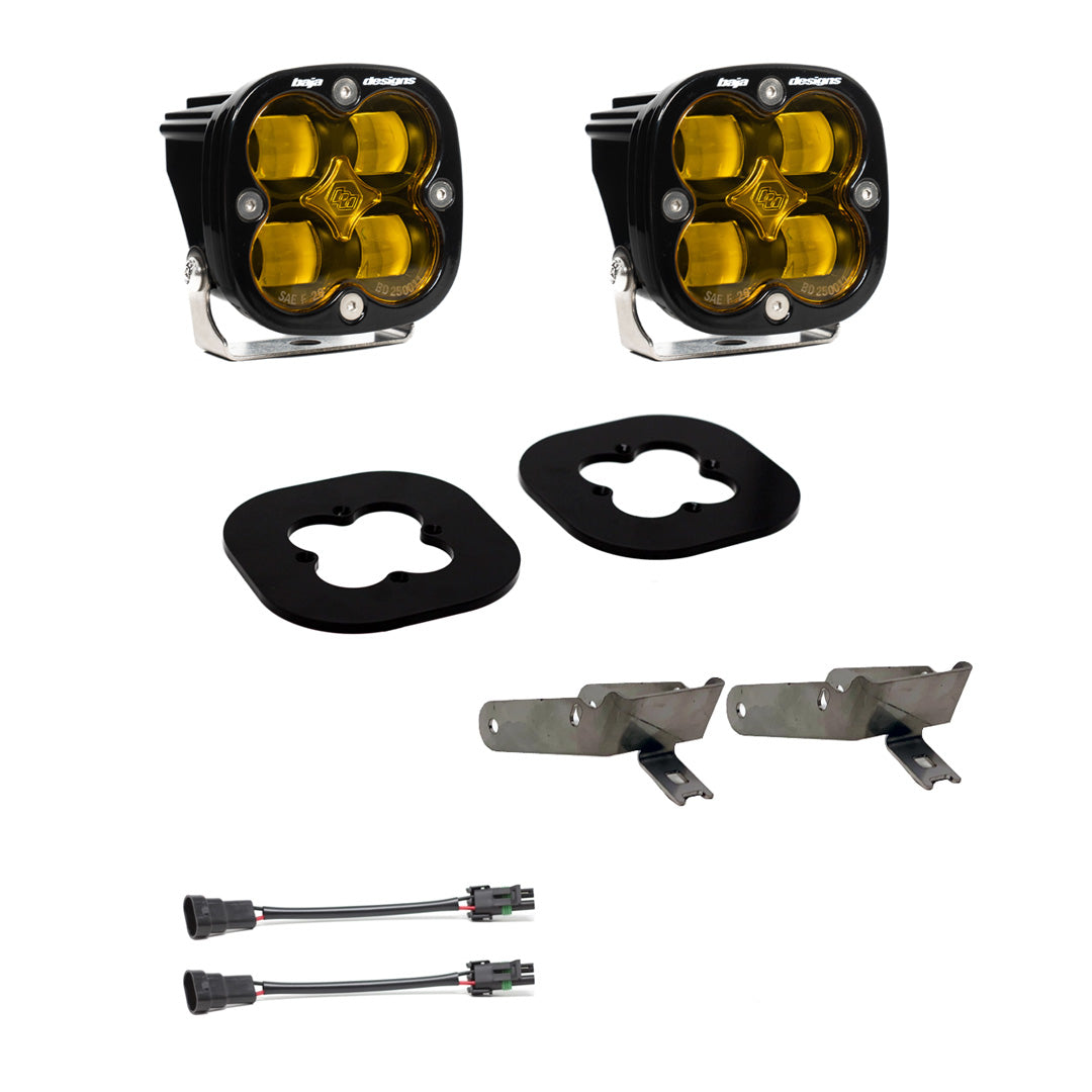 Ford Super Duty (11-16) Fog Pocket Kit SAE Amber
