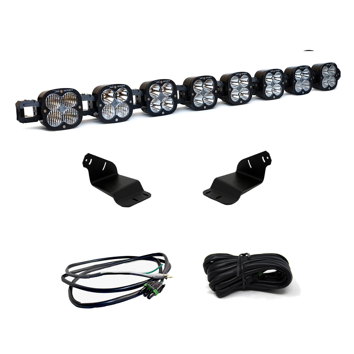 Bronco Roof Light Bar Kit 21-Up Ford Bronco 8 XL Linkable w/Upfitter