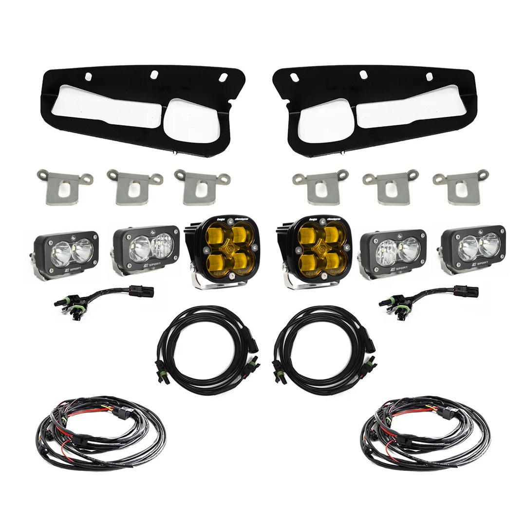 Bronco Amber SAE Fog Pocket Kit 21-Up Ford Bronco
