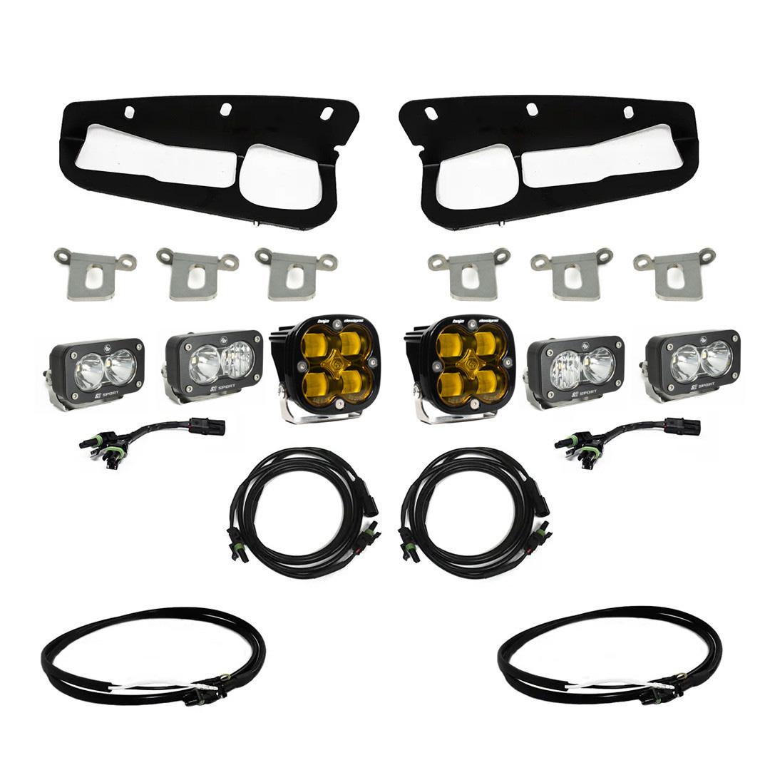 Bronco Amber SAE Fog Pocket Kit 21-Up Ford Broncow/Upfitter