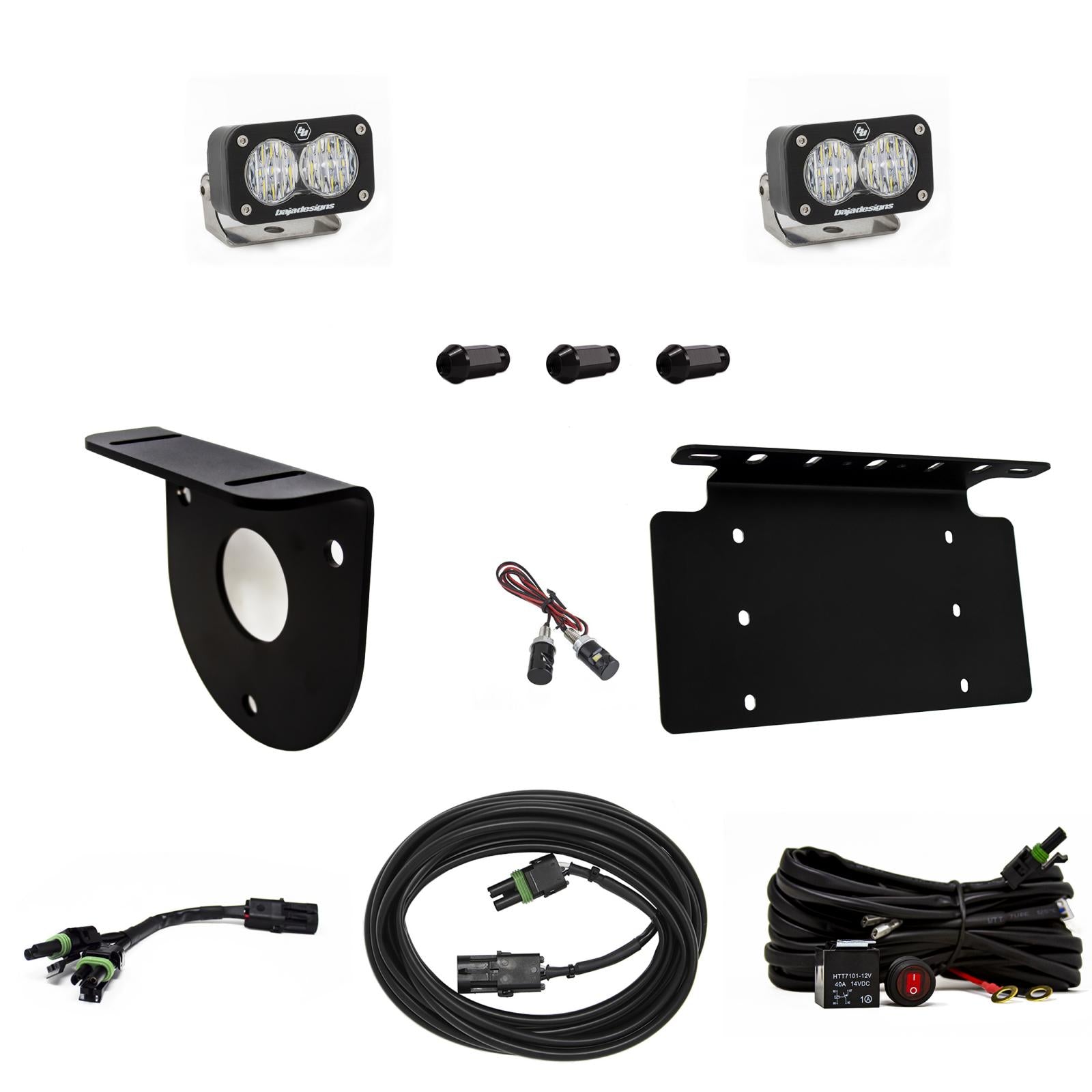 Bronco Dual S2 Sport W/C Reverse Kit w/Lic Plate 21-Up Ford Bronco